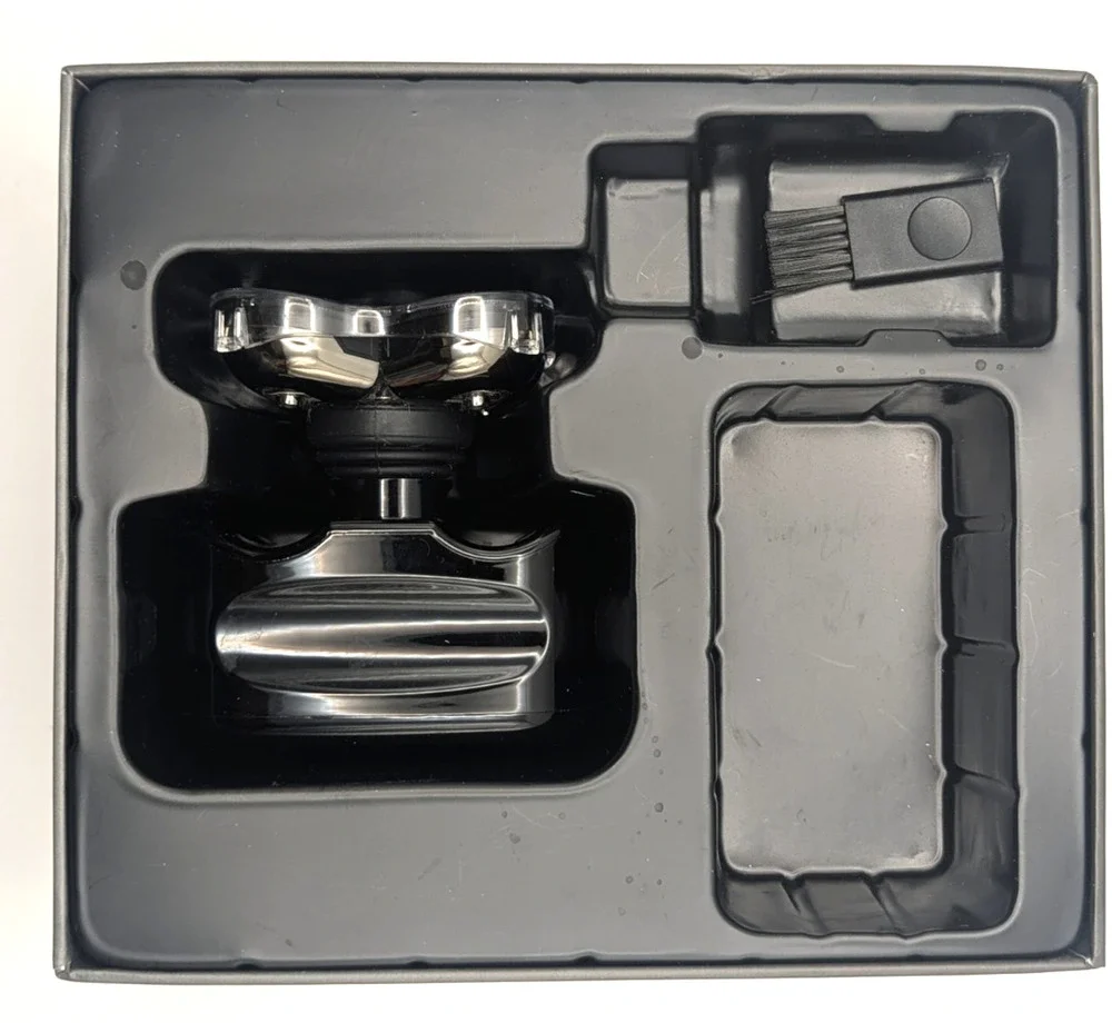 PITBULL Gold Rotary Head Shaver 5 Blade Electric Head Shaver Black No Cord
